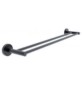 Double towel holder NIMCO UNIX BLACK