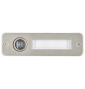 Door Viewer with label - Brushed stainless steel